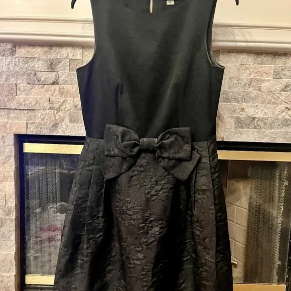 princess polly baby blue dress Tahari ASL | Dresses | Tahari Bow Front Aline Jaquard Skirt Black Dress  Size 6